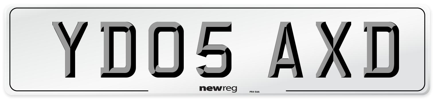 YD05 AXD Number Plate from New Reg